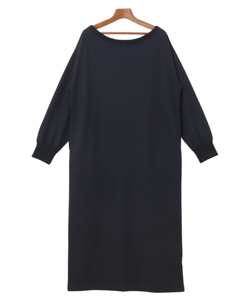 「andme」 「alma design」長袖ワンピース - ネイビー レディース_画像4