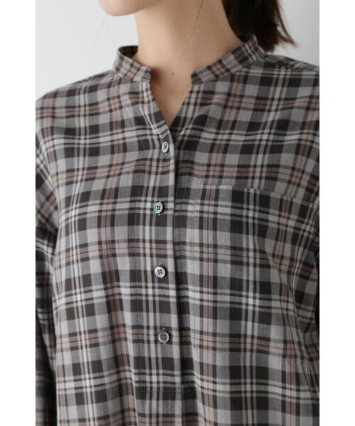 「human woman」 長袖ワンピース MEDIUM ブラウン レディースの画像