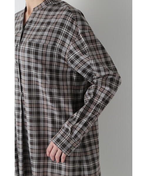 「human woman」 長袖ワンピース MEDIUM ブラウン レディースの画像