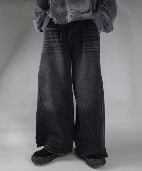 Mr.Creape ワイドパンツ ジーンズ 「MC25」「Mr.creape/ミスター