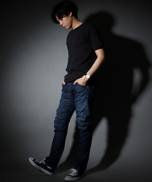 「EDWIN」 デニムパンツ 34inch ダークインディゴブルー メンズ_画像3