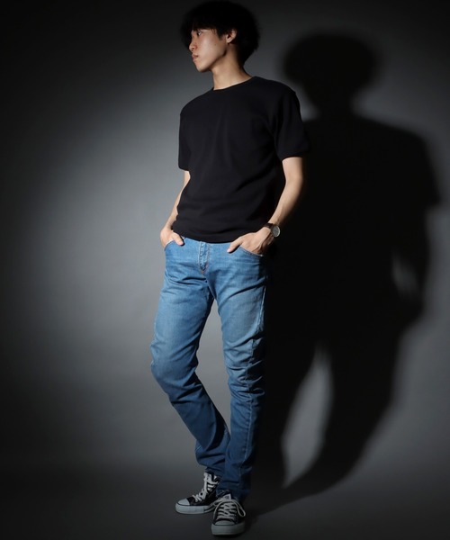 「EDWIN」 デニムパンツ 34inch ダークインディゴブルー メンズ_画像4