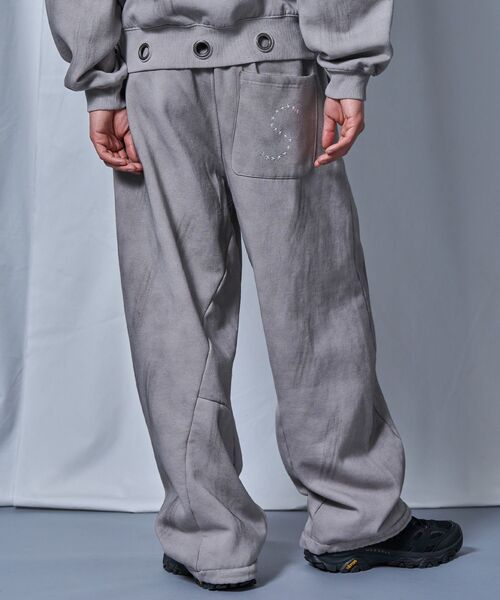 「SEQUENZ」 スウェットパンツ LARGE ピンク メンズ_画像6