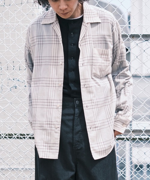 シャツ OPEN COLLAR L/S SHIRT メンズの画像