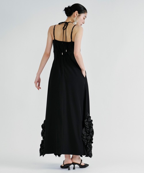 Ezick ワンピース Frill-hem cami dress ヘムフリルキャミワンピース