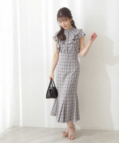 「PROPORTION BODY DRESSING」 フレアスカート MEDIUM ダークグレー レディース_画像6