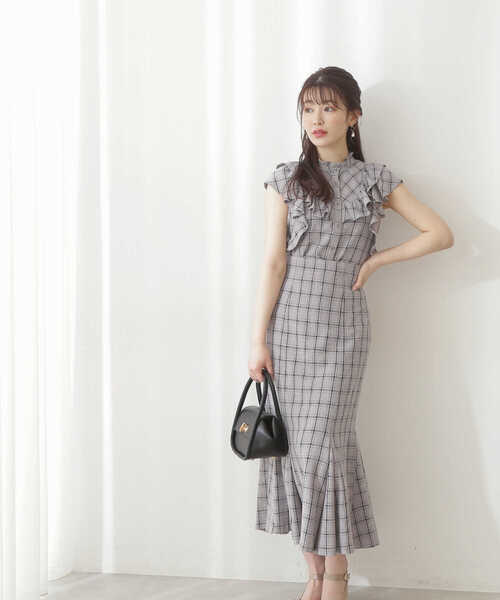 「PROPORTION BODY DRESSING」 フレアスカート MEDIUM ダークグレー レディース_画像9