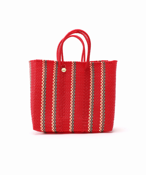 『letra』レトラ　メルカドバッグ　BOAT STYLE ZIGZAG レッド Letra（レトラ） トートバッグ 「追加」LETRA/レトラ メルカドバッグ S