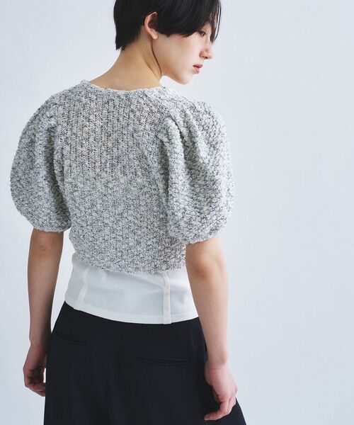 カーディガン cloudy puff cardigan レディースの画像