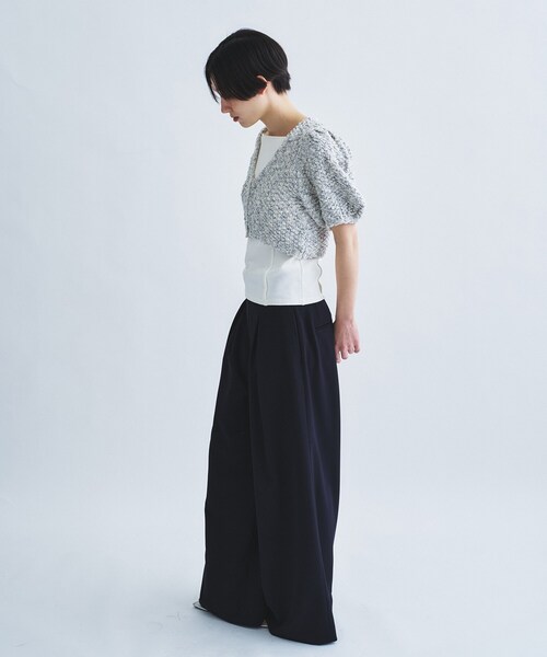 カーディガン cloudy puff cardigan レディースの画像