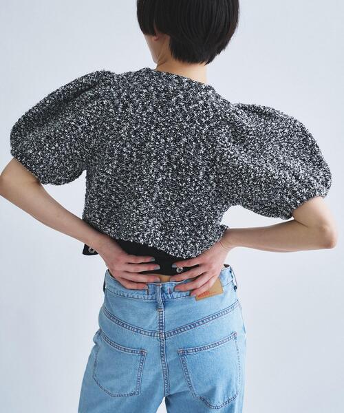 カーディガン cloudy puff cardigan レディースの画像