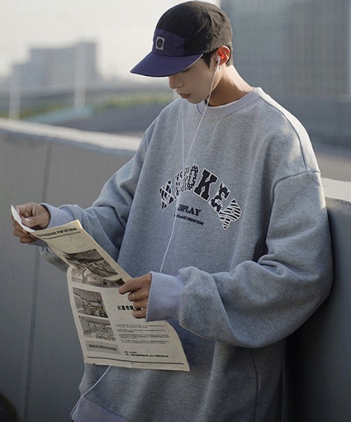 「MGV」 スウェットカットソー LARGE ネイビー メンズ_画像5