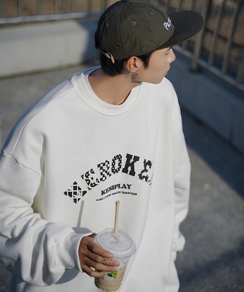 「MGV」 スウェットカットソー LARGE ネイビー メンズ_画像8