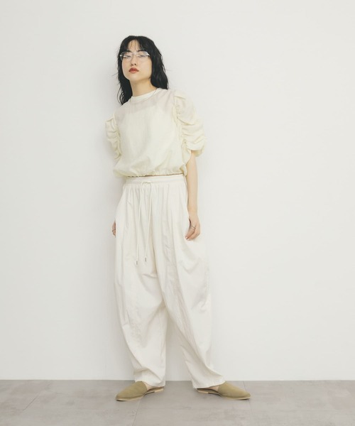 「KBF」 半袖ブラウス ONE オレンジ系その他 レディース_画像8