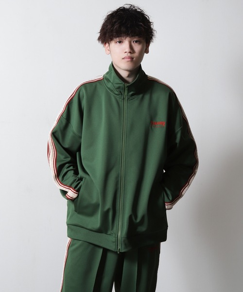 「THRASHER」 ジャージブルゾン X-LARGE ブラック メンズ_画像7