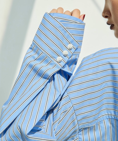 OMMO（オーエムエムオー） ブラウス シャツ PINCH TUCK SH レディース