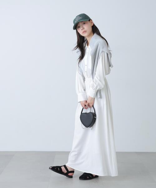 「FREE'S MART」 シャツワンピース SMALL ブルー レディース_画像3