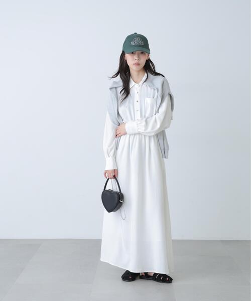 「FREE'S MART」 シャツワンピース SMALL ブルー レディース_画像7
