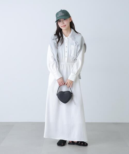 「FREE'S MART」 シャツワンピース SMALL ブルー レディース_画像8