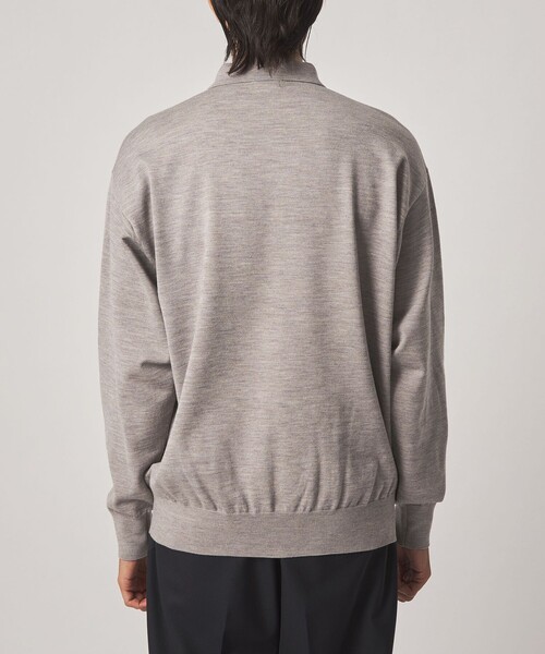 steven alan ポロシャツ 半袖 グレー S メンズ ニット 人気 STEVEN ALAN（スティーブンアラン） セーター ニット メランジ ウール