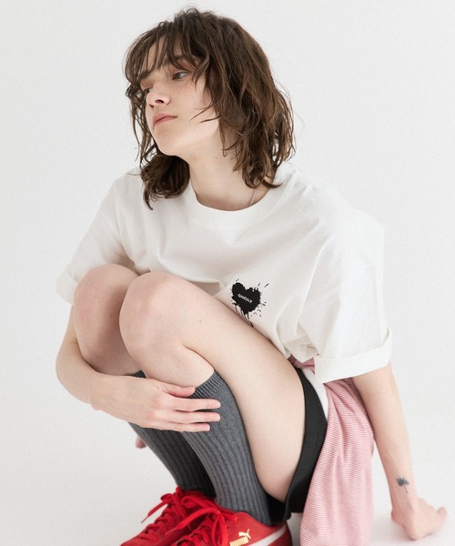 「ONCILY」 半袖Tシャツ MEDIUM ホワイト系その他 メンズ_画像5