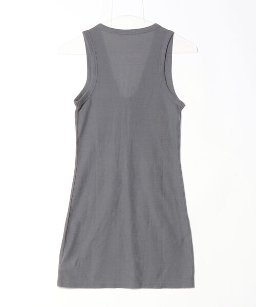 「T BY ALEXANDER WANG」 ノースリーブワンピース X-SMALL グレー レディース_画像2