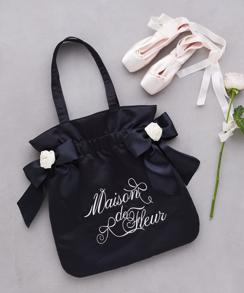 Maison de FLEUR（メゾンドフルール） トートバッグ ローズダブル 