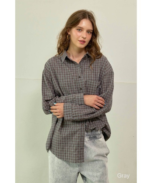 アリシアスタン チェックシャツ ALEXIA STAM（アリシアスタン） ブラウス シャツ Relaxed Plaid Shirt