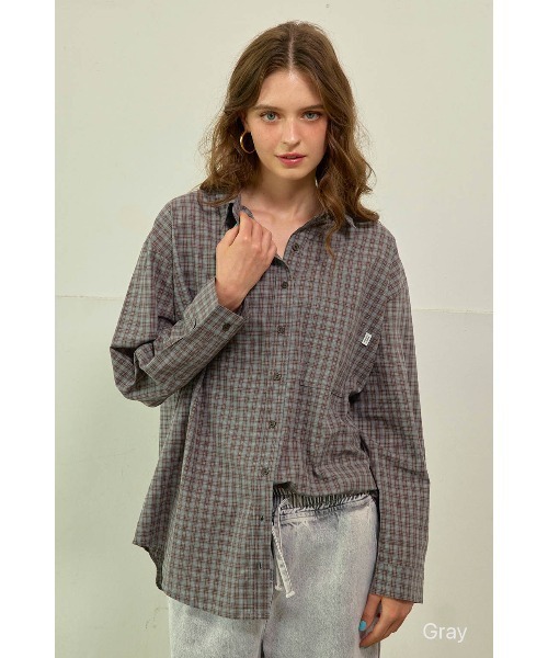 ALEXIA STAM（アリシアスタン） ブラウス シャツ Relaxed Plaid Shirt