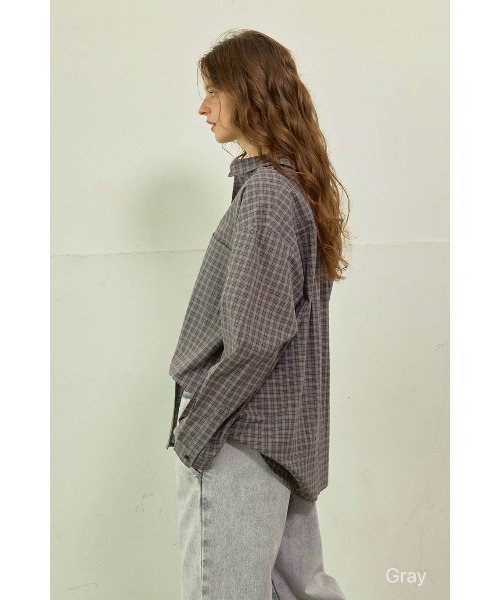 ALEXIA STAM（アリシアスタン） ブラウス シャツ Relaxed Plaid Shirt