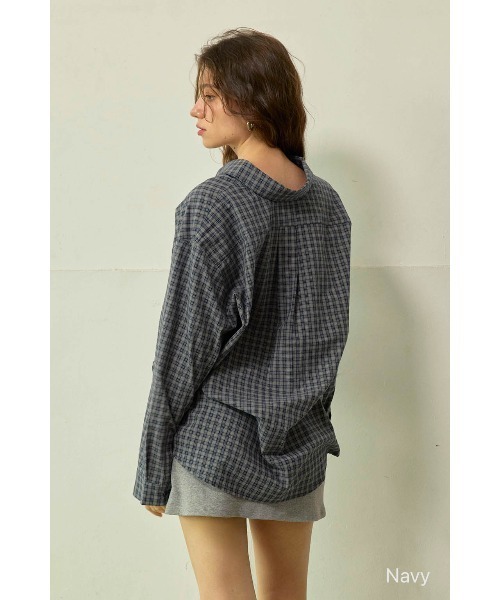 ALEXIA STAM（アリシアスタン） ブラウス シャツ Relaxed Plaid Shirt