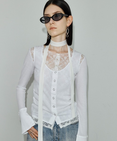 JOSE MOON（ジョゼムーン） tシャツ LAYERED LACE CHOKER TOPS