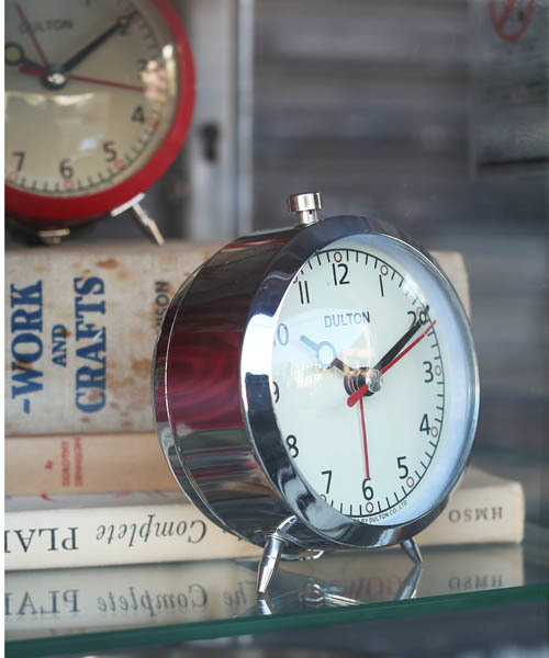 DULTON（ダルトン） 時計 ALARM CLOCK CHROME /目覚まし時計