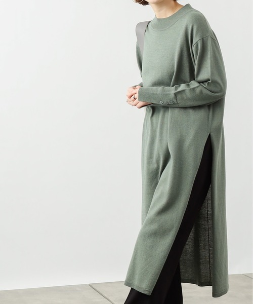 ワンピース リサイクルポリサイドスリットニットワンピース Zozotown Paypayモール店 通販 Paypayモール