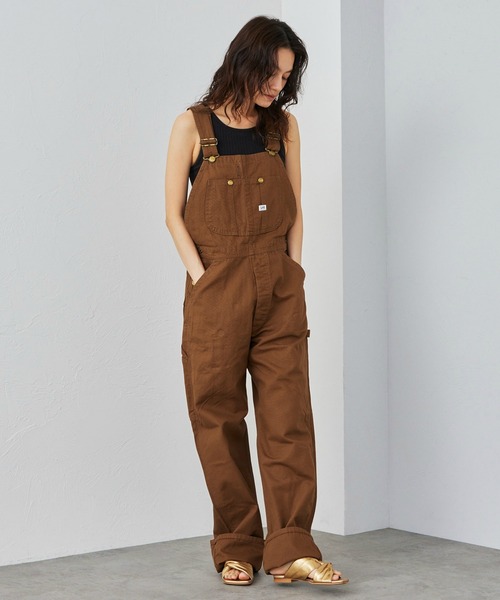 Lee オーバーオール　ツナギ　茶 Lee（リー） オーバーオール サロペット メンズ レディース : ZOZOTOWN