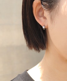 ピアス 「ieLS」SV925 シルバー ワンストーン モチーフピアス メンズ