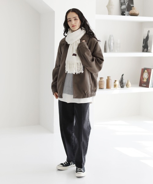 マフラー ボリュームフリンジマフラー メンズ レディース : ZOZOTOWN