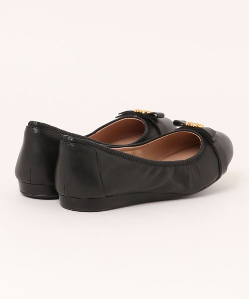 【ほぼ新品】コールハーン トバ ボウ バレエ フラットパンプス レザー ブラック コール ハーン COLE HAAN トバ ボウ バレエ womens （ブラック