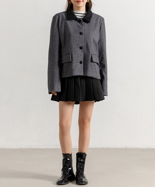 DAY CLOSET ステンカラーコート コート レディース モノトーン