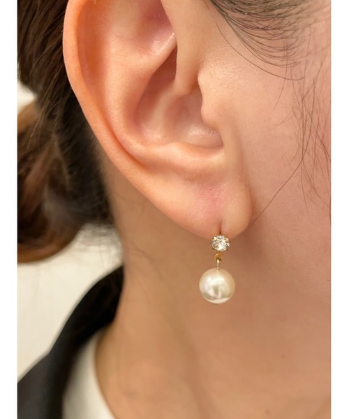CERCA ピアス 「NoY.ノイ」金属アレルギー対応/ 大人かわいい