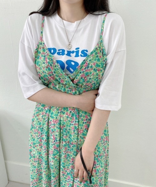ノースリーブ ワンピース 花柄 キャミ r-2119 N.s ワンピース 花柄キャミワンピース レディース : ZOZOTOWN