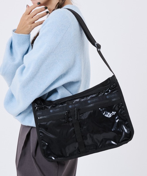 美品 LeSportsac ブラック ボディバッグ レディース レスポートサック LeSportsac ESSENTIAL BELT BAG （ブラックC