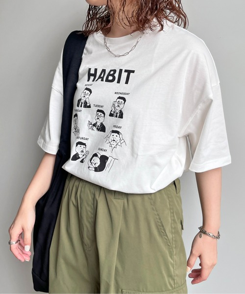 【関税込み】PM Projects SSENSE限定 ベージュ Tシャツ CPCM tシャツ Tシャツ レディース 7daysおじさんビッグTシャツ