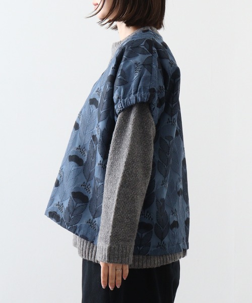 ベスト ジレ EMAGO ビッグポケット花刺繍ベスト レディース EMAGO ﾋﾞｯｸﾞﾎﾟｹｯﾄ花刺繍ﾍﾞｽﾄ（ベスト）｜Emago（イマゴ）の