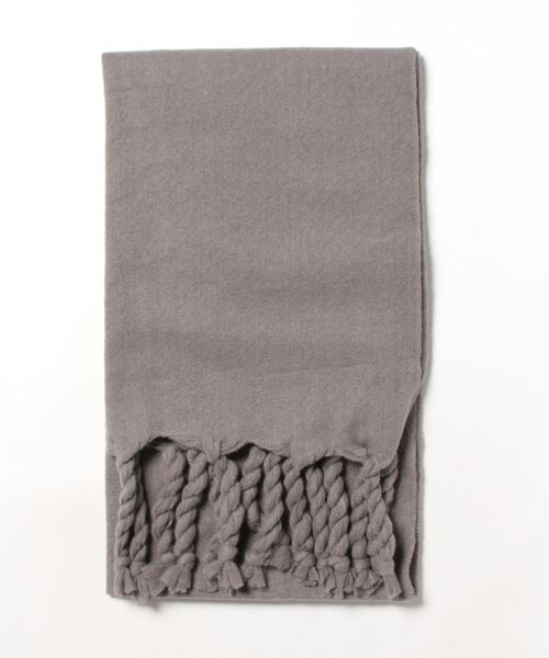※【未使用】アンコキーヌ　大判　マフラー CLEL】Mohair Blend Shaggy Design Large Muffler/モヘア