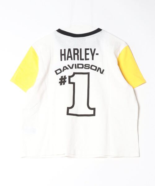 tシャツ #1レーシングボクシーメッシュTシャツ レディース Harley Davidson tシャツ #1レーシングボクシーメッシュTシャツ