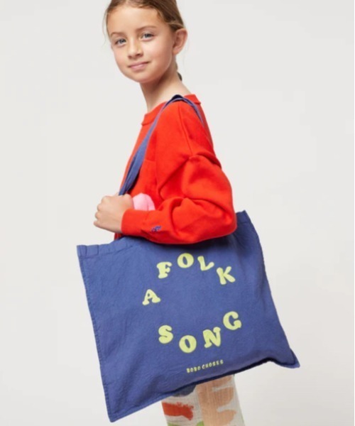 BOBO CHOSES（ボボショーズ） レッスンバッグ A Folk Song blue tote