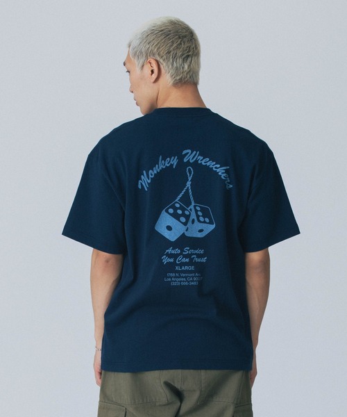 早い者勝ち XLARGE MONKEY WRENCHERS S/S TEE インパクト大 早い者勝ち XLARGE MONKEY WRENCHERS S/S TEE インパクト大 (X