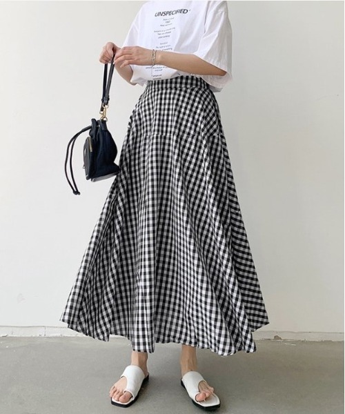 【Norma Kamali】Obie クロシェコットンブレンド マキシスカート OBIE LONG SKIRT – Cream – Norma Kamali