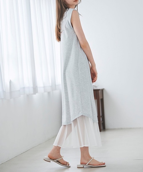 31 Sons de mode ワンピース 裾シアーカットワンピース